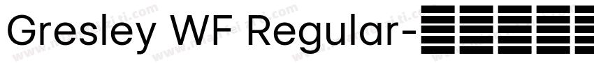 Gresley WF Regular字体转换